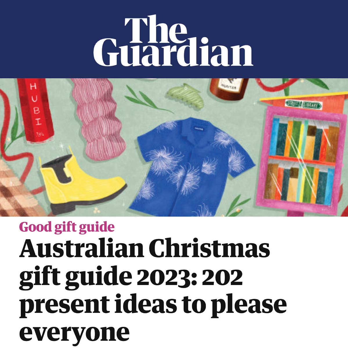 The Guardian Christmas gift guide featuring Grow Journal