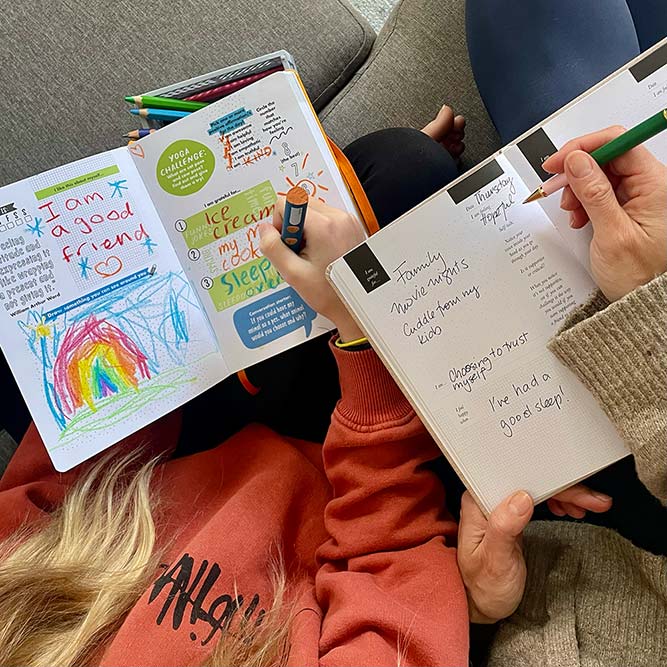journaling with your kids for connection