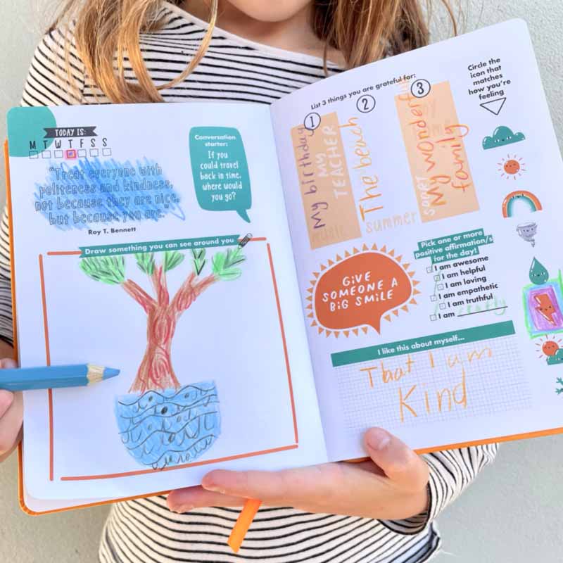 kids journalling gratitude journal for kids